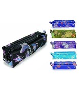 SILK MAKEUP BAG 6.5&quot; Sun Glasses Jewelry Tampon Soft Fabric Travel Case ... - £4.78 GBP