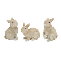 Rabbit (Set of 12) 2.75&quot;H, 3.5&quot;H, 4&quot;H Resin - £55.77 GBP