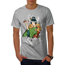 Wellcoda Katana Girl Art Mens T-shirt, Katana Graphic Design Printed Tee - $18.61+