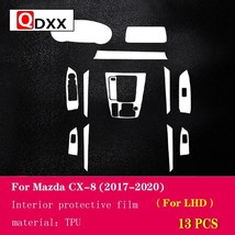 For CX-8 2017-2021 Car Interior Center console Transparent TPU Protective film A - £74.48 GBP