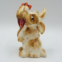Écossais Chien Terrier Tenant Carottes Porcelaine Figurine - £39.72 GBP