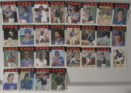 1986 Topps Chicago Cubs Team Set of 28 Baseball Cards - £4.70 GBP