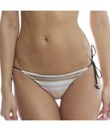 Zimmermann Ticking Tri Pastel Stripe Bikini Swim Bottom Purple Multi Med... - $68.38 CAD