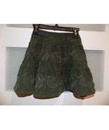 Janie and Jack Dark Green Corduroy Applique Floral Skirt Size 3T Girl&#39;s - €14,12 EUR