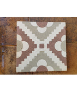 Hydraulic Tile With Geometric Design Con More Than 70 Years 20X20X2 Cm - $47.83