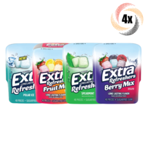 Full Box 4x Bottles Wrigley&#39;s Extra Refreshers Polar Ice Gum | 40 Per Bo... - $27.82
