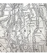 Map 1866 Chattanooga Positions Held During Civil War Victorian Military ... - $761.39 MXN