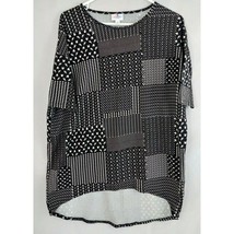 LulaRoe Irma Tunic Black And White Geometric Designs Size XS - £8.52 GBP