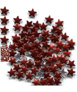 STARS Smooth Rhinestuds 6mm   Hot Fix..  RED iron on    2 Gross  288 Pieces - $130.53 MXN