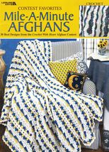 30 Best Designs Contest Favorites Mile-A-Minute Afghans Crochet Patterns  - £15.17 GBP