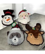 Lot Of 4 Merry &amp; Bright Crinkle Santa Raccoon Reindeer Snowman Squeaker ... - $285.83 MXN
