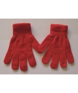 Red Gloves Stretch Acrylic Knit One Size - $2.56