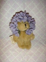 Boyds Bears Mini Plush Pansey Flower Bear Ornament  - £28.76 GBP