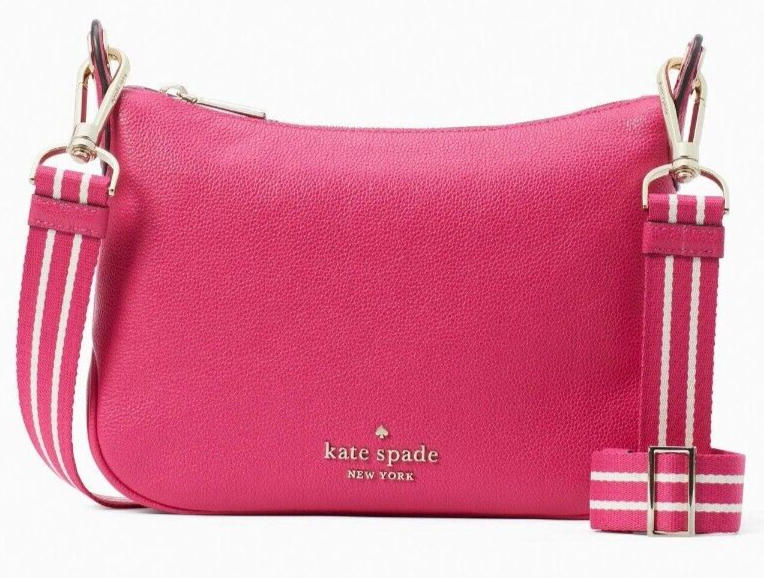 Brand New Kate Spade Perry Saffiano Dome Crossbody Purse Bag Parchment K8697