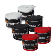 Meister Adult 180 Hand Wraps for MMA &amp; Boxing - 3 Pairs Pack  - £38.22 GBP