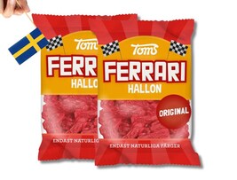 2 Bags of Toms Hallon Ferrari 130g (4.58 Oz), Ferrari raspberry cars, candy - $9.03