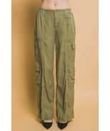 Full-length Tencel Pants With Cargo Pockets - $25.60