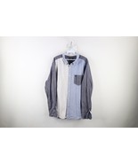 American Eagle Outfitters Mens XL Classic Fit Color Block Collared Butto... - $41.13 CAD