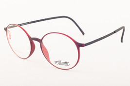 SILHOUETTE 2901 40 6058 Urban Lite Burgundy Round Eyeglasses 2901 406058 47mm - £155.86 GBP