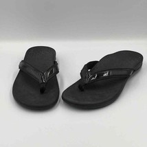 Vionic Tide II Toe Post Black Sandals sz 9 - $38.69