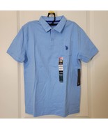 U.S. Polo Assn. Boys SS Polo Shirt Sky Blue Size L (10-12) NWT New Kids - $16.82