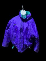 Columbia Reversible Nylon Insulated Jacket Zippered Front Radial Sleeve ... - $16.83