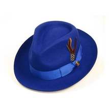 Bruno Capelo Hat Australian Wool Fedora Teardrop Crown Fabio FB235 Royal image 7