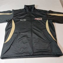 BAW Athletic Wear WOLVERINE ATTACK Men's Black Full Zip Pockets Jacket Sz Medium image 8