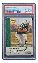 Don Maynard Unterzeichnet Ny Jets 1999 Fleer SPORTS Illustrated Sammelkarte PSA - £69.84 GBP