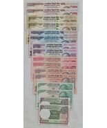 India, Conjunto De 8, Todos Diferentes, X 2, Total 16 Billetes, UNC - $43.33
