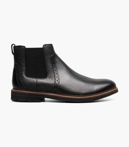 Nunn Bush Otis II Plain Toe Chelsea Boot Black Tumbled Leather 85091-007 image 4