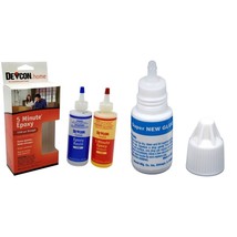  2 Devcon 8.5 fl oz 5 Minute Epoxy, Newall Super Glue 2 Pcs Kit {3} Pcs - £27.86 GBP