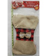 Lage Size Pet Christmas Stocking Bone Shape 2 Piece Set - £12.45 GBP