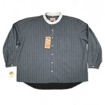 Scully Men 4XL Western Shirt Long Sleeve Black Striped Button Up Mandari... - £38.54 GBP