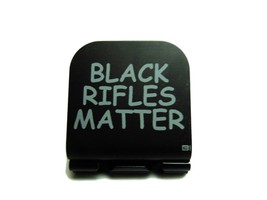 Black Rifles Matter Laser Etched Aluminum Hat Clip Brim-it - £9.58 GBP