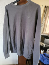 Champion Authentic Mens Crewneck Long Sleeve Sweatshirt Grey XL E32 - £15.74 GBP