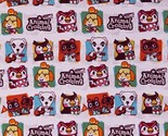 Cotton Animal Crossing New Horizons Kids White Fabric Print by Yard D386.42 - £10.14 GBP