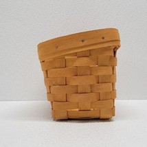 Longaberger Small Wall Pocket Basket Handwoven - £9.66 GBP