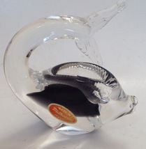 Murano Italian Art Glass Tropical Fish Paperweight Tail Up - £17.36 GBP