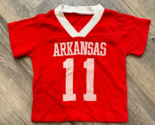 Vtg Arkansas Razorbacks T-Shirt Toddler 2T Single Stitch Hem Red Hog - $19.34