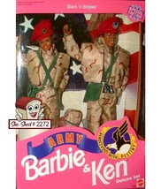 Stars and Stripes AA Army Barbie &amp; Ken Deluxe Set 5627 by Mattel Vintage 1992 - £39.11 GBP