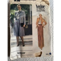 Vogue Misses Jacket Skirt Sewing Pattern 2629 Sz 16 - Uncut - $14.15