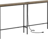 Modern Narrow Long Sofa Table Behind Couch, Skinny Entry Table With Blac... - $84.95