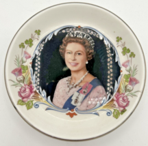 1977 Queen Elizabeth II Silver Jubilee 1952-1977 Trinket Dish 4&quot; SKU U195 - £23.31 GBP