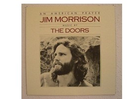 The Doors Affiche Plat Jim Morrison Américain Prière An - $22.49