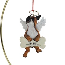 Vintage Angel Boxer Christmas Ornament Bark The Herald Angels Sing *Repaired - £7.98 GBP