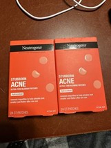 2 X Neutrogena Stubborn Acne Ultra Thin Blemish Patches Hydrocolloid 24 ... - £8.03 GBP