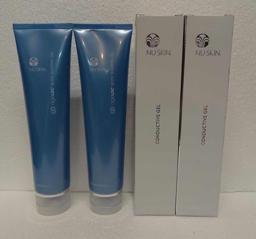 Two Pack: Nu Skin NuSkin AgeLoc Body Shaping Gel and Conductive Gel SEALED x2 - $180.00