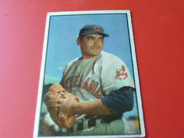 1953 Bowman Color # 43 Mike Garcia Cleveland Indians Baseball - $19.99