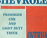 1973 Chevy Car &amp; Light Duty Truck Models Service Shop Overhaul Manual OE... - $8.07
